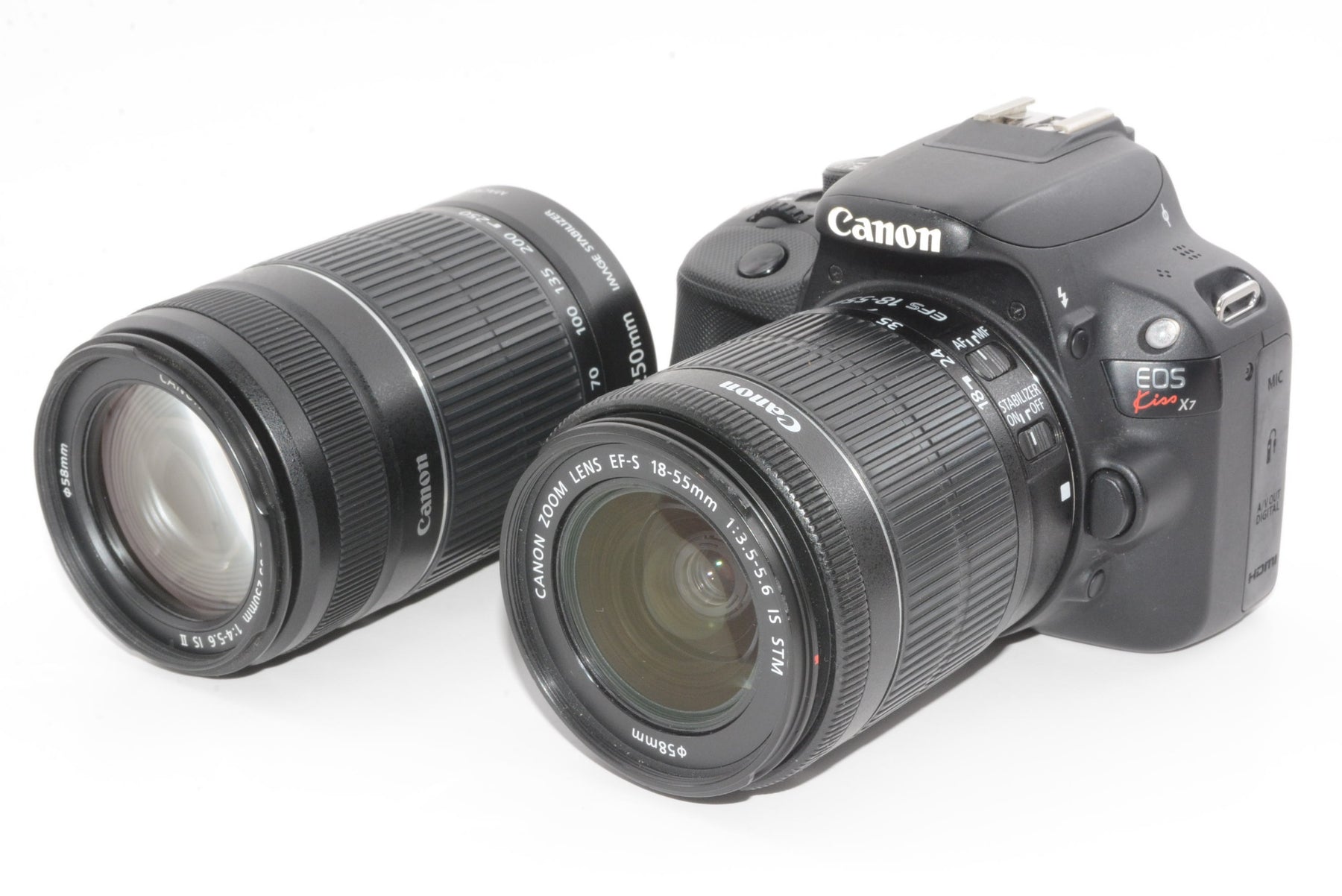 【外観並級】Canon EOS Kiss X7 EF-S18-55mm/EF-S55-250mm