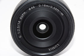 【外観特上級】パナソニック マイクロフォーサーズ用 ルミックス G 14mm/F2.5 ASPH.