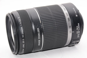 【外観特上級】Canon 望遠レンズ EF-S55-250mm F4-5.6 IS