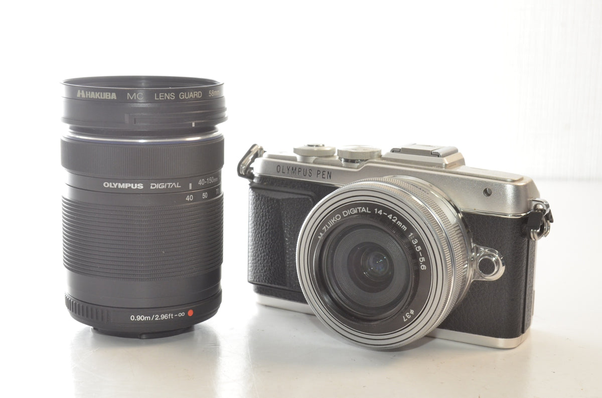 【外観特上級】OLYMPUS PEN E-PL7 EZダブルズームキット シルバー ミラーレス一眼 E-PL7 EZ DZKIT SLV