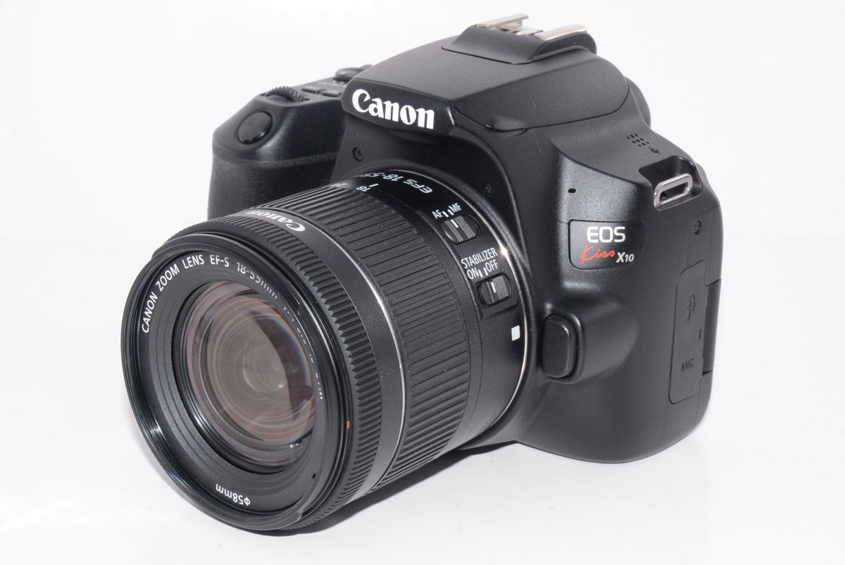 【外観特上級】Canon デジタル一眼レフカメラ EOS Kiss X10 標準ズームキット ブラック