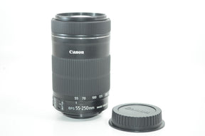 【外観特上級】Canon 望遠ズームレンズ EF-S55-250mm F4-5.6 IS STM