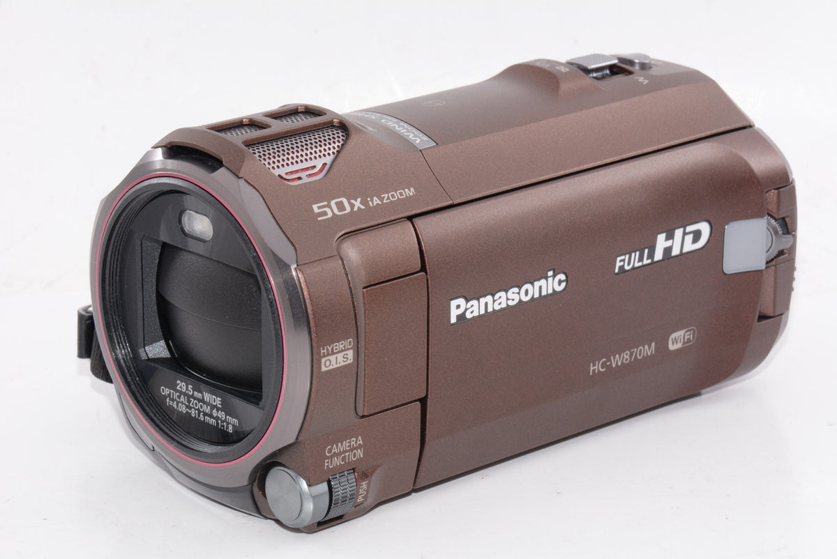 【外観特上級】パナソニック HDビデオカメラ W870M ワイプ撮り 50倍ズーム ブラウン HC-W870M-T