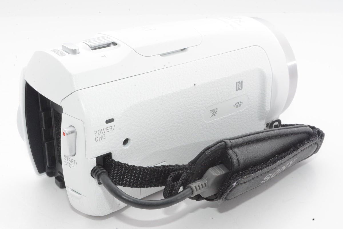 【外観特上級】ソニー SONY ビデオカメラHDR-CX675 32GB  光学30倍 ホワイト Handycam HDR-CX675 W