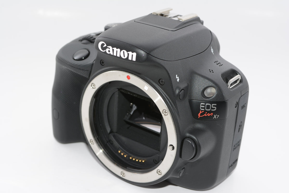 【外観並級】Canon デジタル一眼レフカメラ EOS Kiss X7 レンズキット EF-S18-55mm F3.5-5.6 IS STM付属 KISSX7-1855ISSTMLK