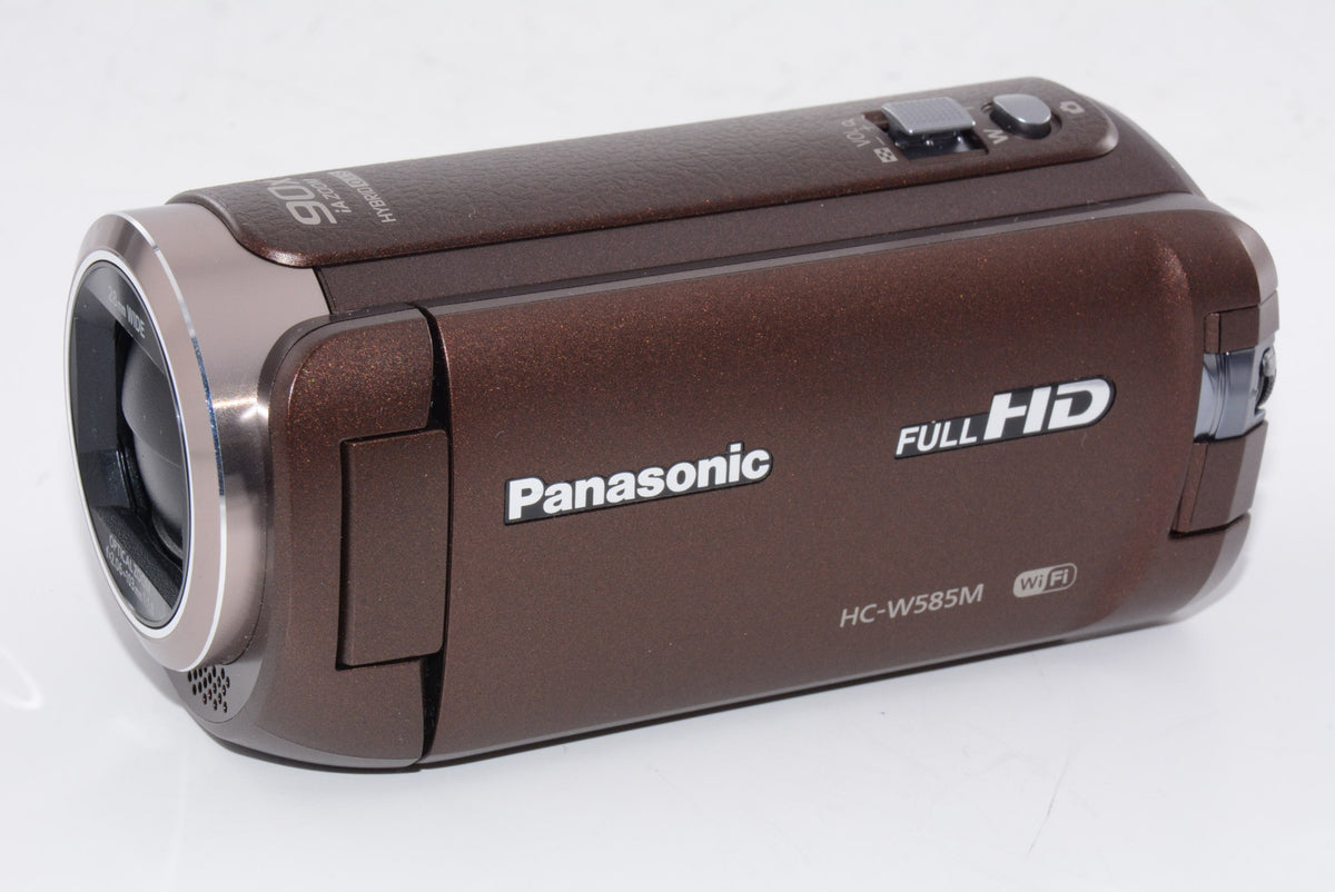 【外観特上級】パナソニック HDビデオカメラ W585M 64GB ワイプ撮り 高倍率90倍ズーム ブラウン HC-W585M-T