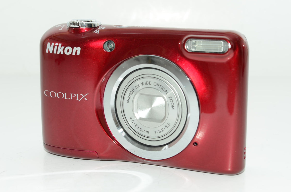 【外観並級】Nikon デジタルカメラ COOLPIX A10 レッド 光学5倍ズーム 1614万画素 乾電池タイプ A10RD