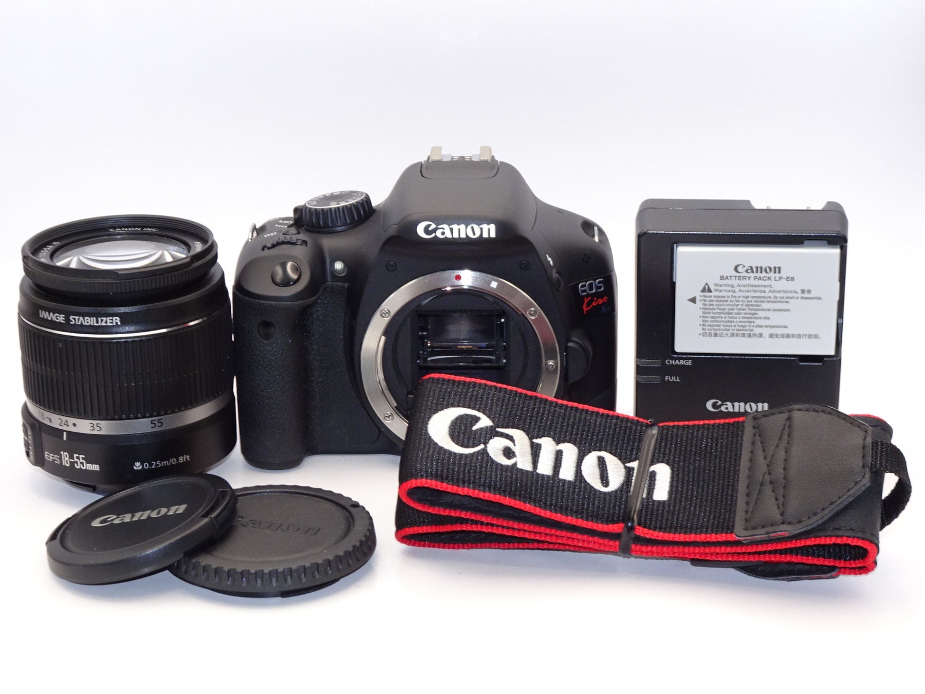 【外観並級】Canon デジタル一眼レフカメラ EOS Kiss X4 EF-S 18-55 IS レンズキット KISSX4-1855ISLK