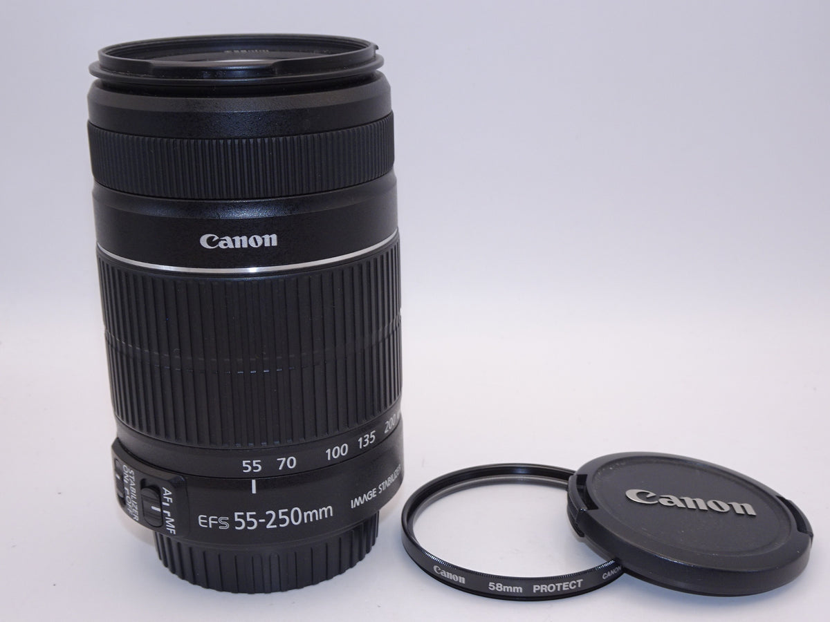 【外観特上級】Canon 望遠ズームレンズ EF-S55-250mm F4-5.6 IS II