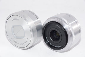 【外観並級】Nikon ミラーレス一眼 Nikon1 J5 ダブルレンズキット シルバー
