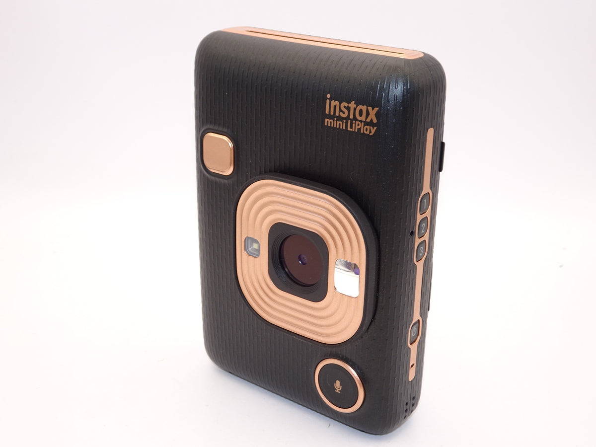 【外観特上級】FUJIFILM チェキ インスタントカメラ/スマホプリンター instax mini LiPlay エレガントブラック INS MINI HM1 ELEGANT BLACK