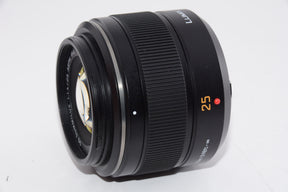 【外観特上級】パナソニック マイクロフォーサーズ用 DG SUMMILUX 25mm/F1.4 ASPH. ブラック H-X025