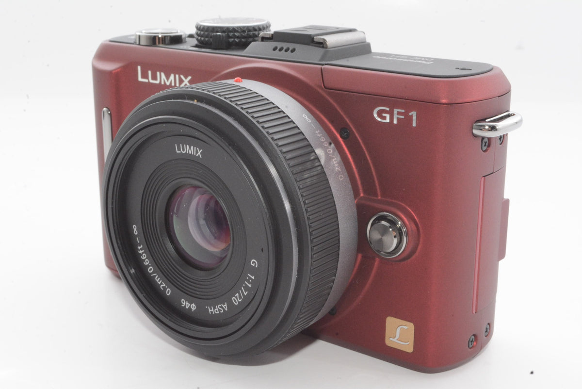 【外観特上級】パナソニック デジタル一眼カメラ GF1 レンズキット(20mm/F1.7パンケーキレンズ付属) アーバンレッド