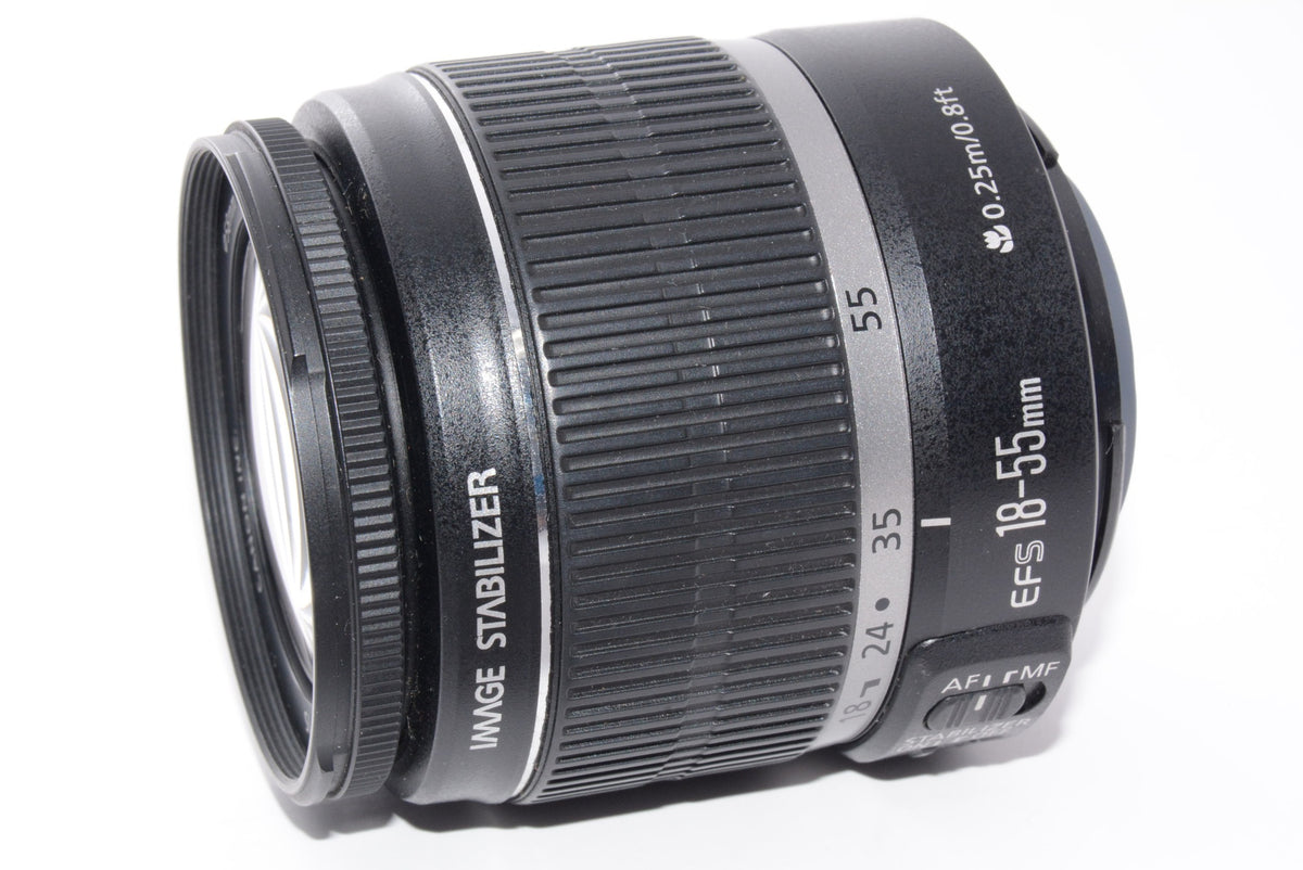 【外観並級】Canon 標準ズームレンズ EF-S18-55mm F3.5-5.6 IS