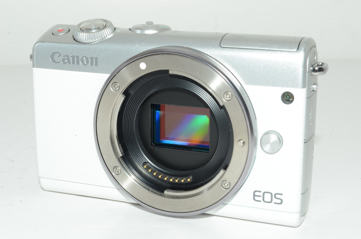 【外観並級】Canon ミラーレス一眼カメラ EOS M100 ボディー(ホワイト) EOSM100WH-BODY