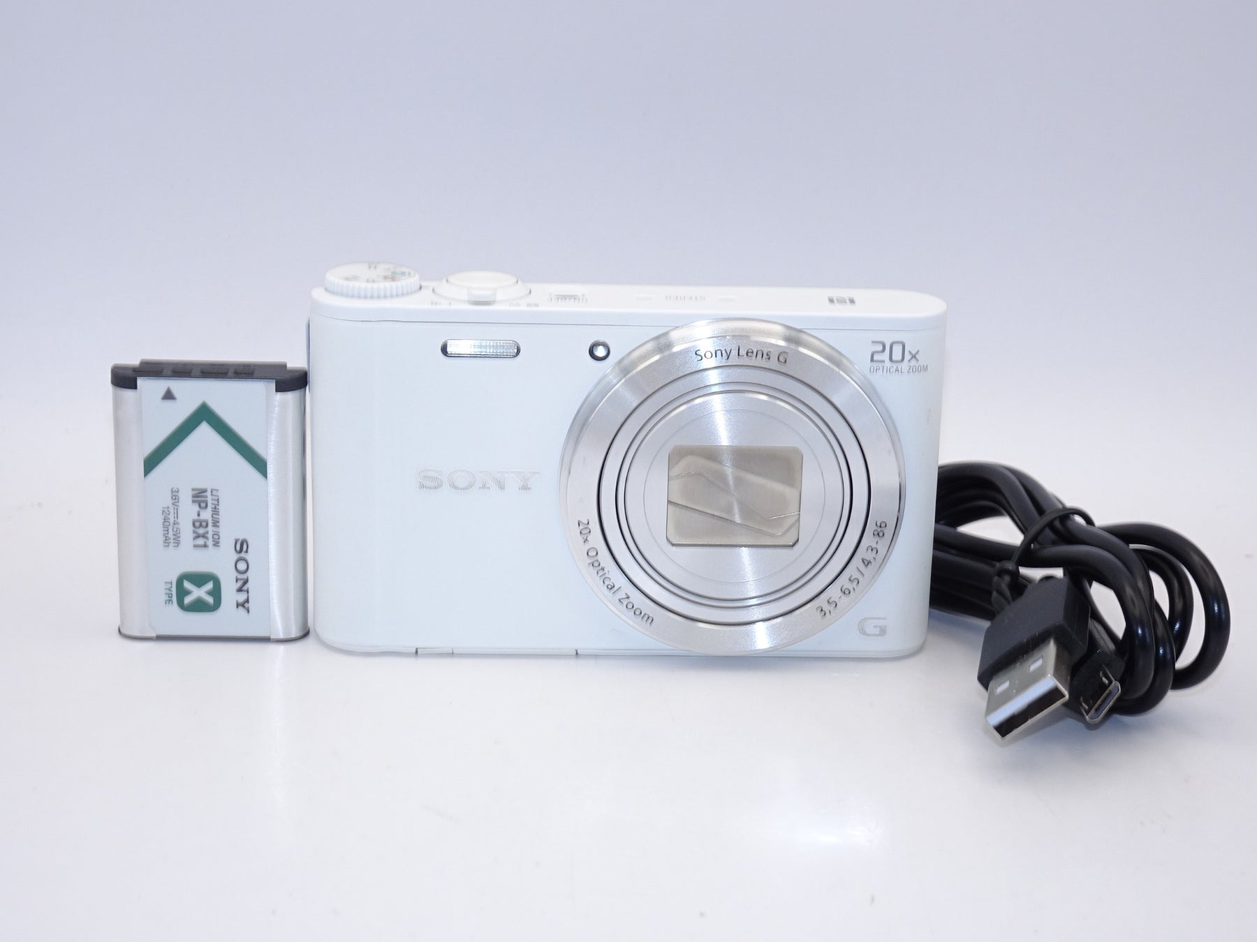 【外観特上級】ソニー SONY デジタルカメラ Cyber-shot WX350 光学20倍 ホワイト DSC-WX350-W