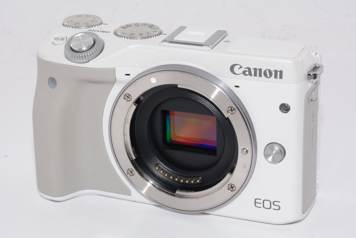 【外観特上級】Canon ミラーレス一眼カメラ EOS M3 ボディ(ホワイト) EOSM3WH-BODY