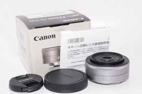 【外観特上級】Canon EF-M22mm F2 STM ミラーレス一眼対応