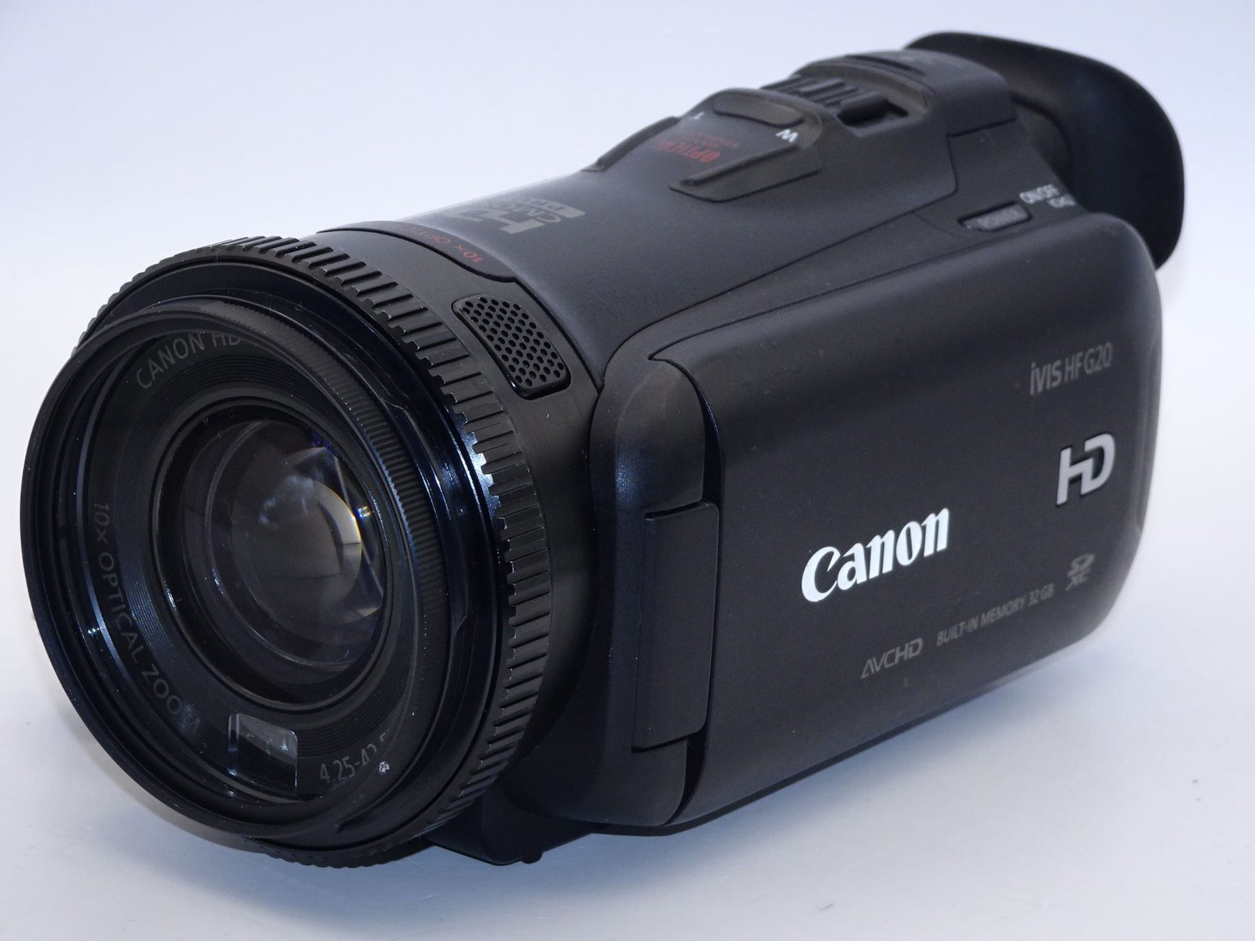 【外観特上級】Canon デジタルビデオカメラ iVIS HF G20 光学10倍ズーム 内蔵32GBメモリー ブラック IVISHFG20