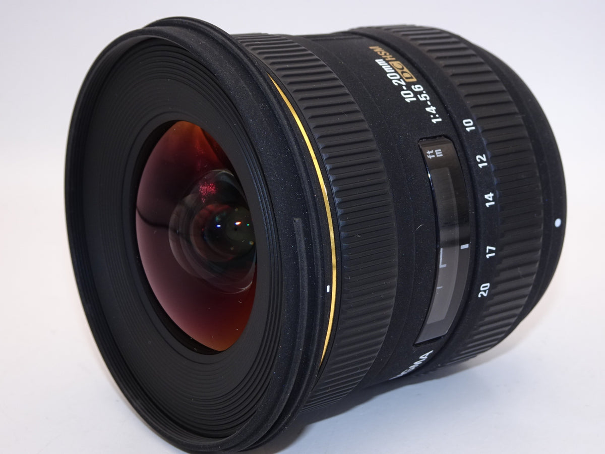 【外観特上級】SIGMA 超広角ズームレンズ 10-20mm F4-5.6 EX DC HSM ニコン用 APS-C専用