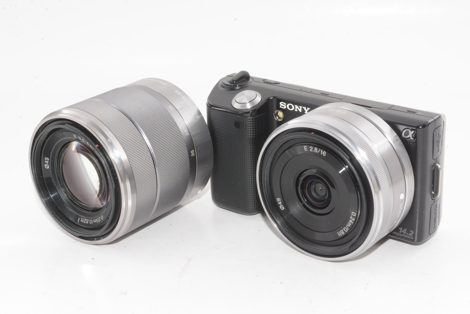 【外観特上級】SONY ミラーレス一眼 α NEX-5  16mm F2.8+18-55mm F3.5-5.6