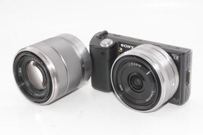 【外観特上級】SONY ミラーレス一眼 α NEX-5  16mm F2.8+18-55mm F3.5-5.6