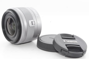 【外観特上級】Canon 標準ズームレンズ EF-M15-45mm F3.5-6.3IS STM(シルバー) ミラーレス一眼対応 EF-M15-45ISSTMSL