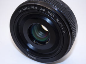 【外観特上級】パナソニック 単焦点レンズ マイクロフォーサーズ用 ルミックス G 20mm/F1.7 II ASPH. ブラック H-H020A-K