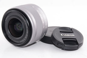 【外観特上級】Canon 標準ズームレンズ EF-M15-45mm F3.5-6.3IS STM(シルバー) ミラーレス一眼対応 EF-M15-45ISSTMSL