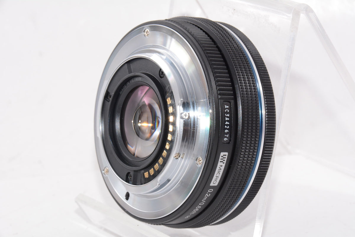 【外観特上級】OLYMPUS 電動式パンケーキズームレンズ M.ZUIKO DIGITAL ED 14-42mm F3.5-5.6 EZ BLK