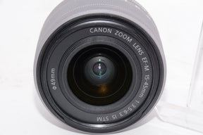【外観特上級】Canon 標準ズームレンズ EF-M15-45mm F3.5-6.3IS STM(シルバー) ミラーレス一眼対応 EF-M15-45ISSTMSL