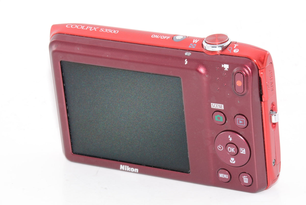 【外観特上級】Nikon デジタルカメラ COOLPIX S3500 光学7倍ズーム 有効画素数 2005万画素 ラズベリーレッド S3500RD