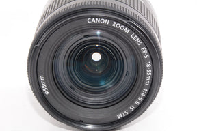 【外観並級】Canon 標準ズームレンズ EF-S18-55mm F4.0-5.6IS STM