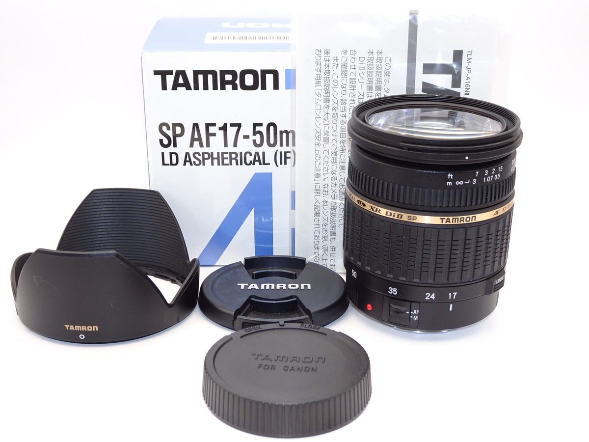 【外観特上級】TAMRON 大口径ズームレンズ SP AF17-50mm F2.8 XR DiII キヤノン用 APS-C専用 A16E