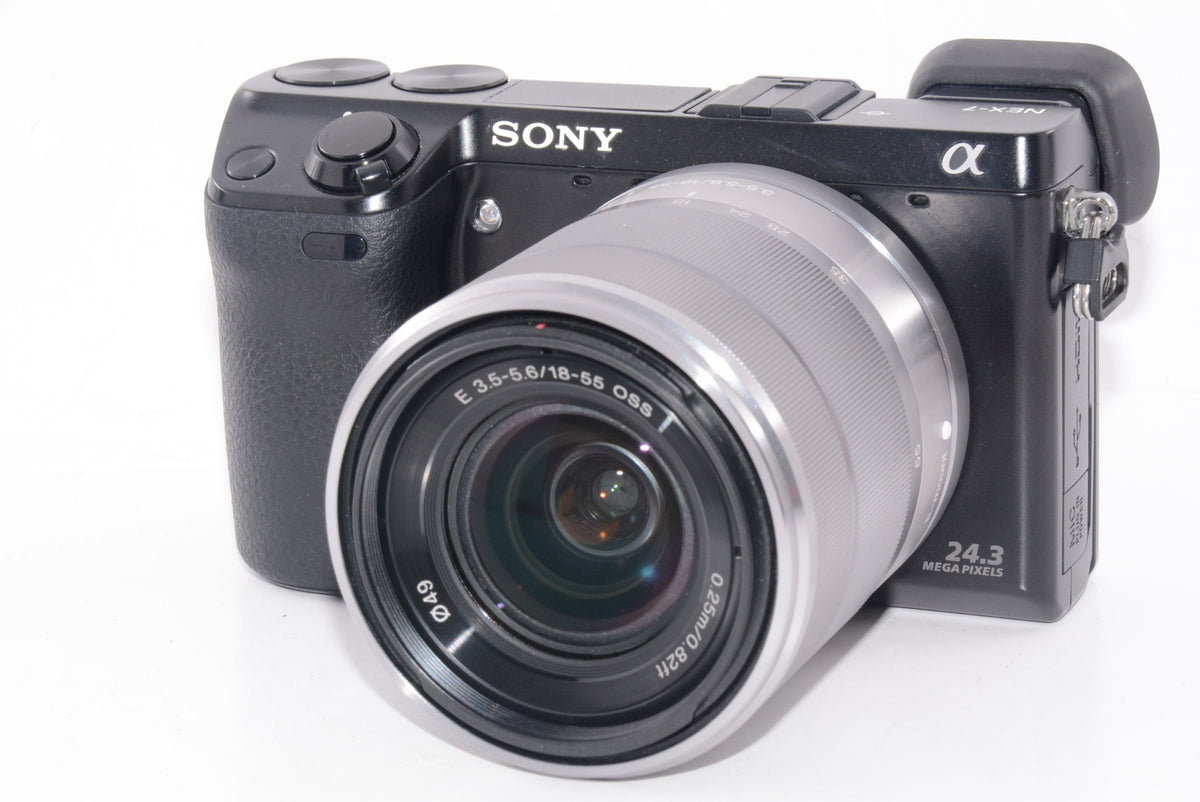 【外観並級】ソニー SONY ミラーレス一眼 α NEX-7 ズームレンズキット E18-55mm F3.5-5.6 OSS付属 専用ブラックモデル NEX-7K