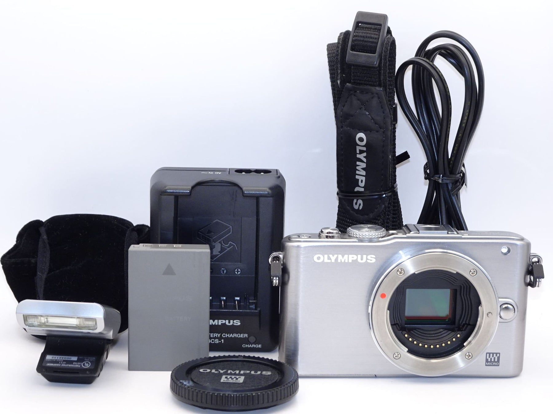 【外観特上級】OLYMPUS ミラーレス一眼 PEN Lite E-PL3 ボディ シルバー