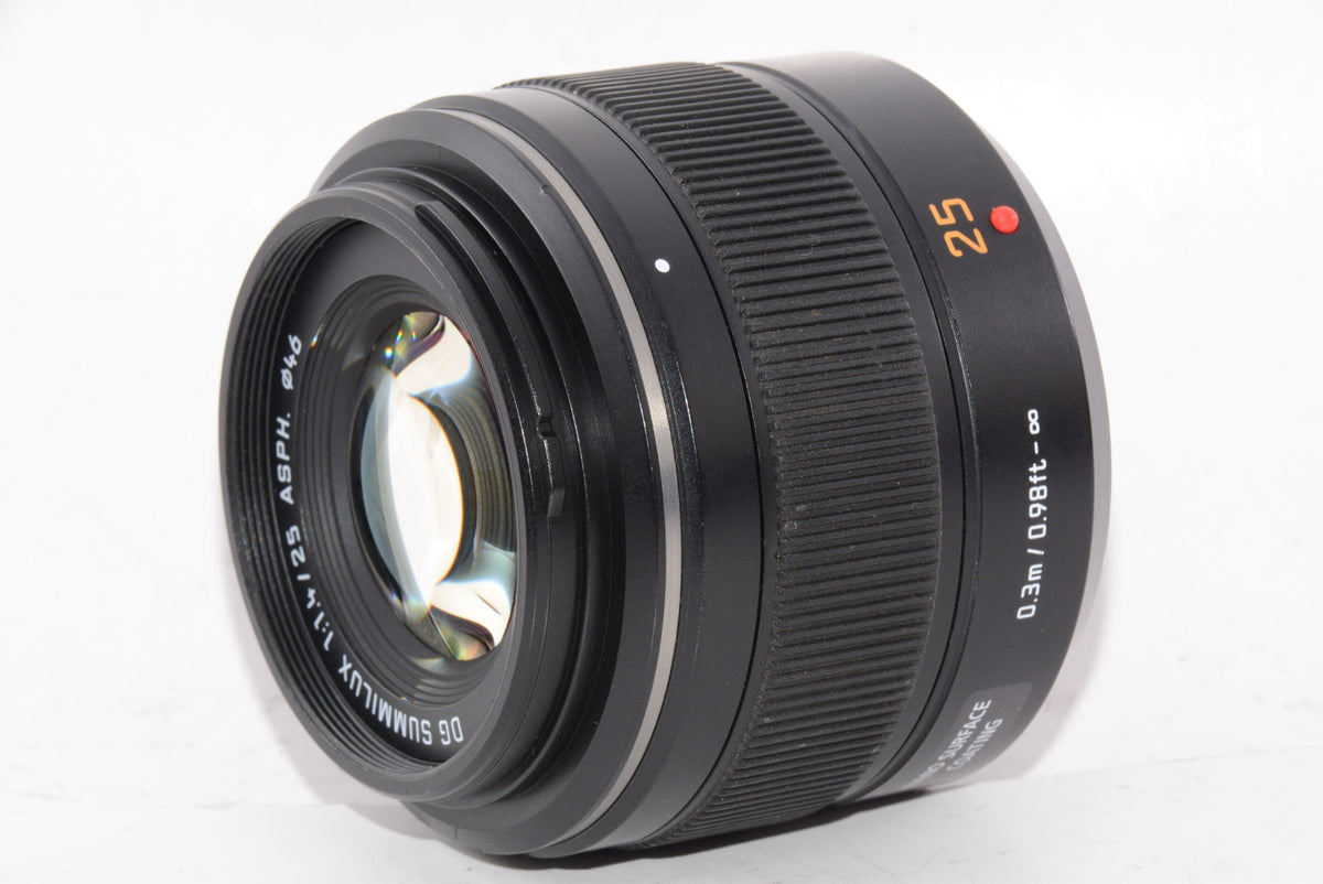 【外観並級】パナソニック マイクロフォーサーズ用 DG SUMMILUX 25mm/F1.4 ASPH. ブラック H-X025
