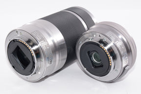 【外観並級】SONY ミラーレス一眼 α6000 ダブルズームレンズキット シルバー ILCE-6000Y S