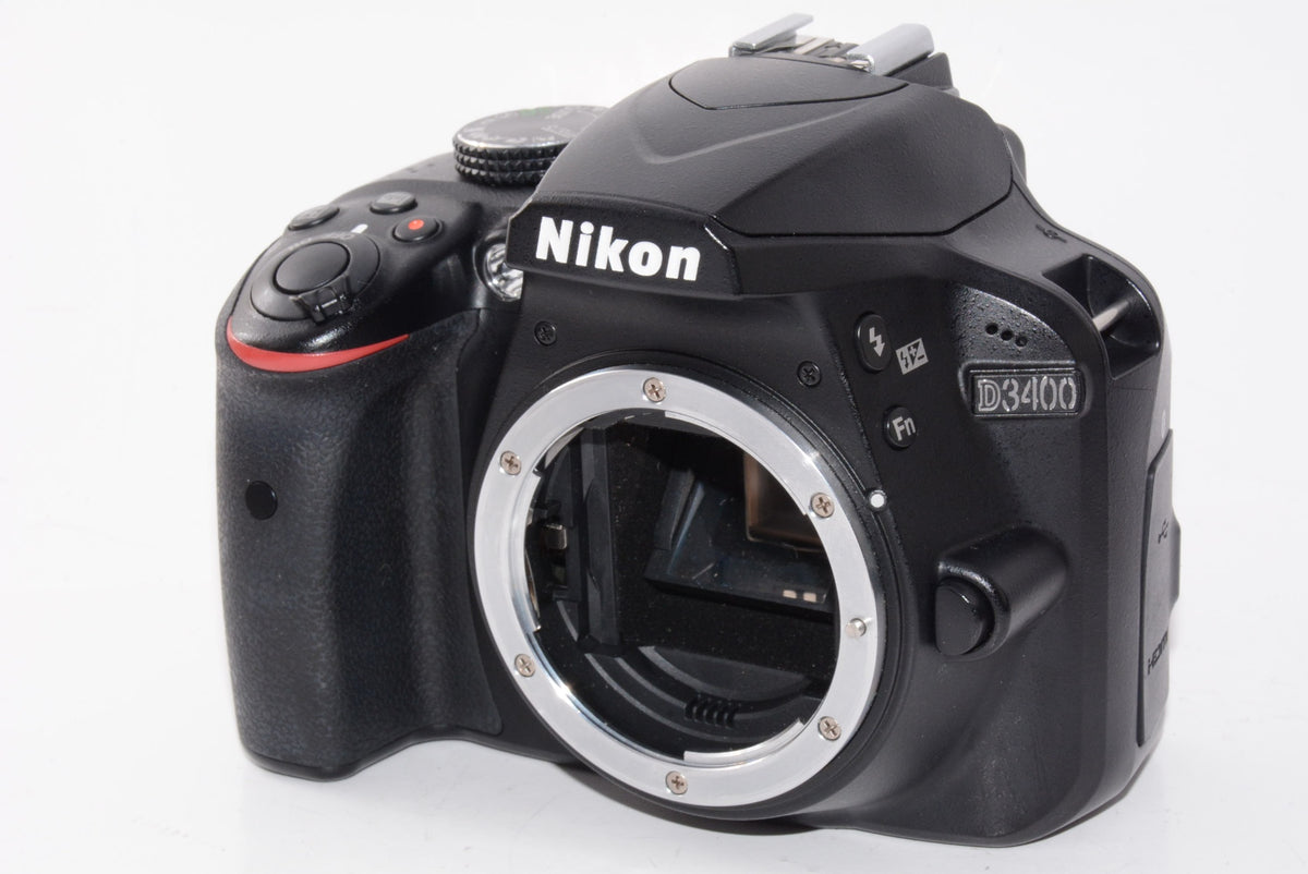 【外観並級】Nikon デジタル一眼レフカメラ D3400 ダブルズームキット ブラック D3400WZBK