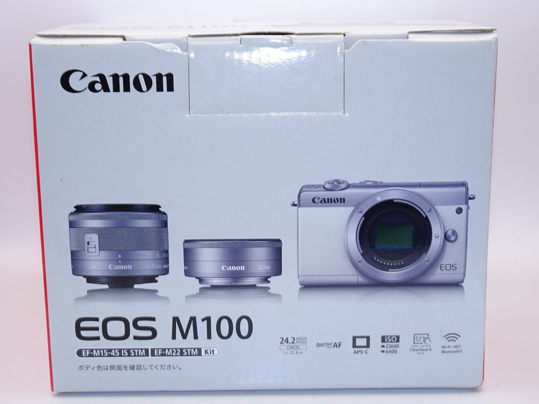 【外観特上級】Canon ミラーレス一眼カメラ EOS M100 ダブルレンズキット