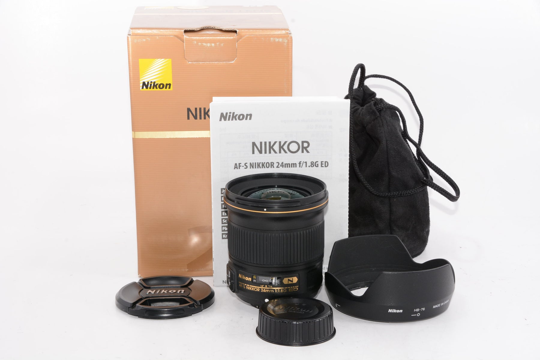 【外観特上級】Nikon 単焦点レンズ AF-S NIKKOR 24mm f/1.8G ED