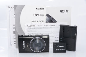 【外観特上級】Canon デジタルカメラ IXY 640 ブラック 光学12倍ズーム IXY640(BK)