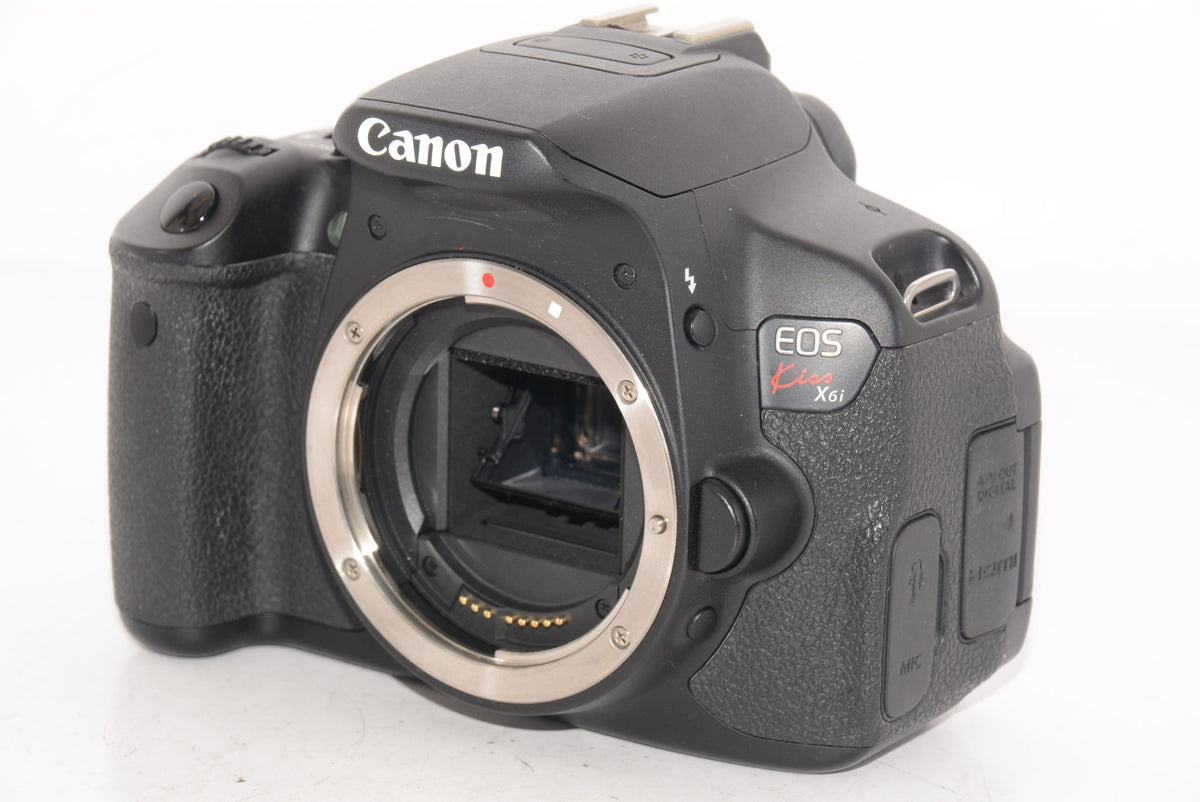 【外観特上級】Canon デジタル一眼レフカメラ EOS Kiss X6i EF-S18-55 IS II レンズキット KISSX6i-1855IS2LK