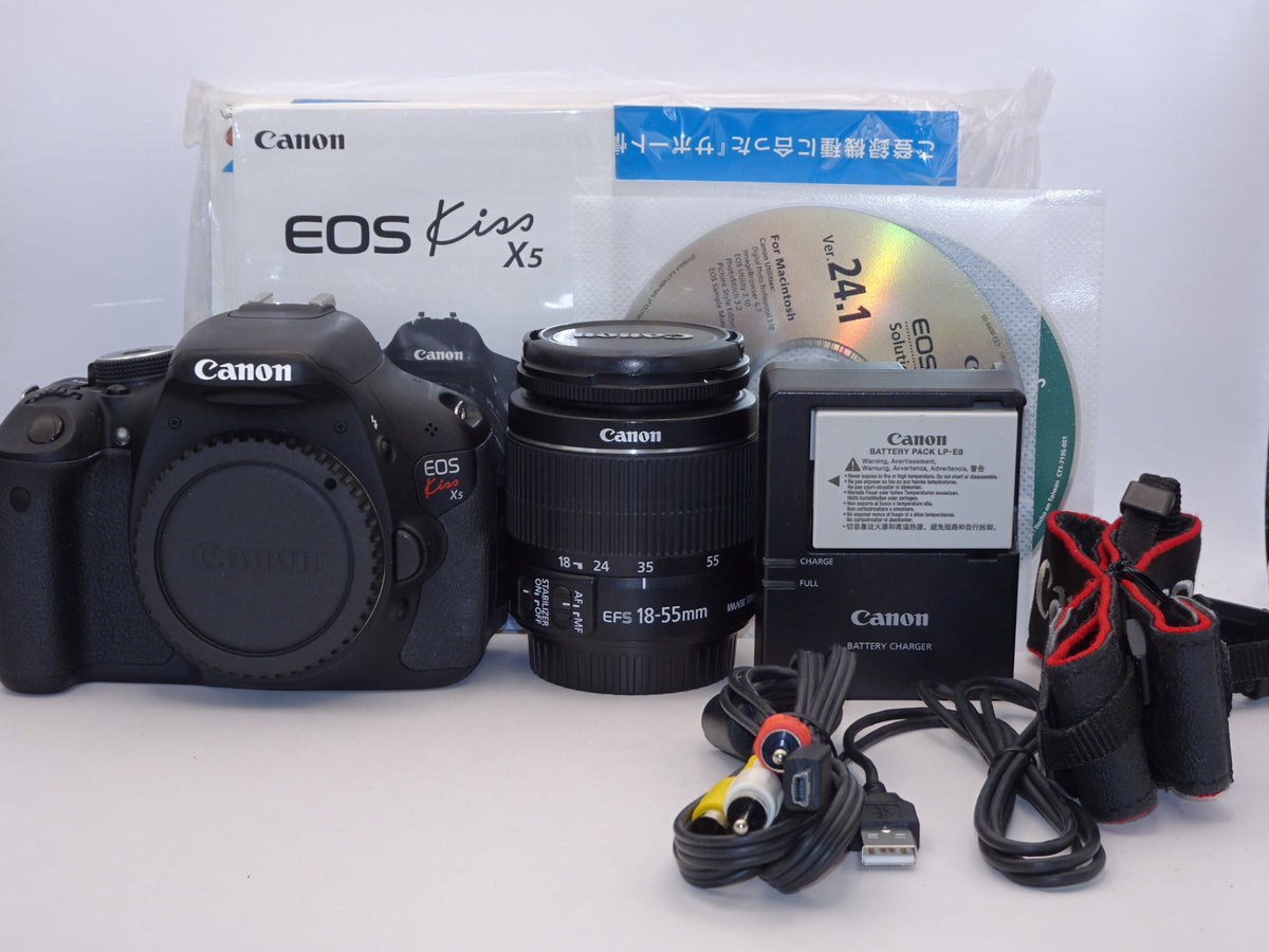 【外観特上級】Canon デジタル一眼レフカメラ EOS Kiss X5 レンズキット