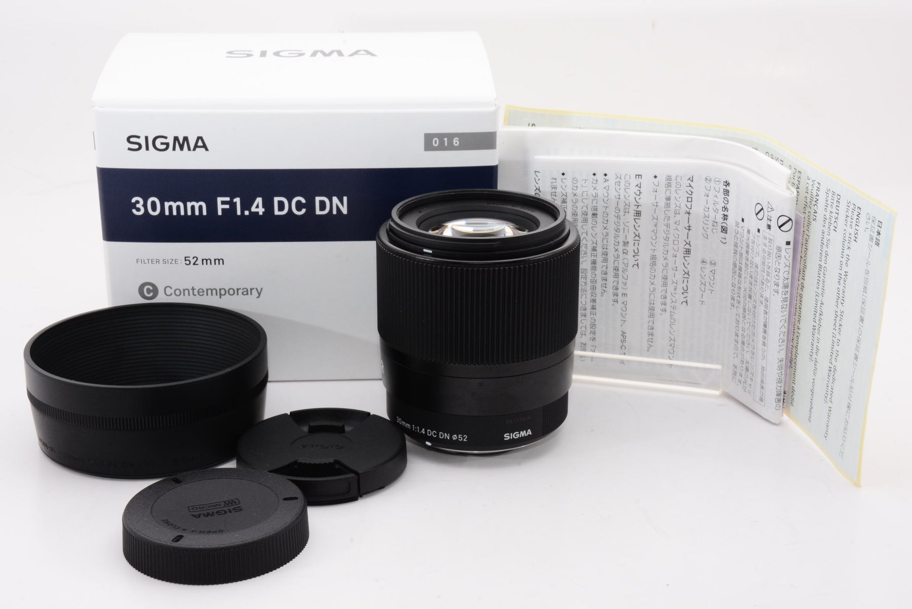 外観特上級】SIGMA 30mm F1.4 DC DN | Contemporary C016 | Micro Four