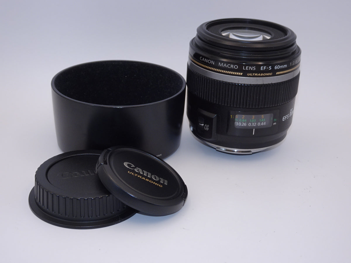 【外観特上級】Canon 単焦点マクロレンズ EF-S60mm F2.8マクロ USM APS-C対応