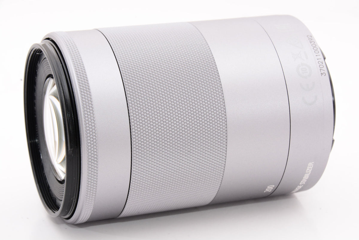 【外観特上級】Canon 望遠ズームレンズ EF-M55-200mm F4.5-6.3 IS STM(シルバー) ミラーレス専用 EF-M55-200ISSTMSL