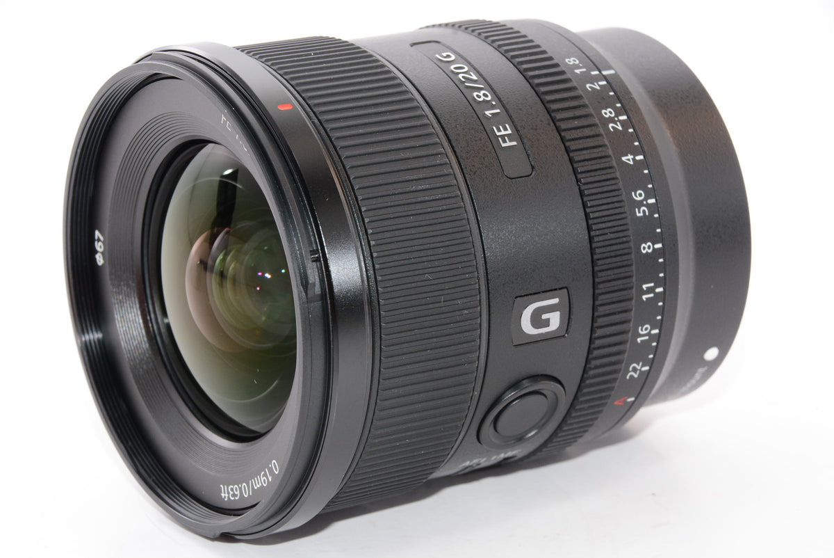 【ほぼ新品】ソニー SONY 単焦点レンズ FE 20mm F1.8 G Eマウント35mmフルサイズ対応 SEL20F18G