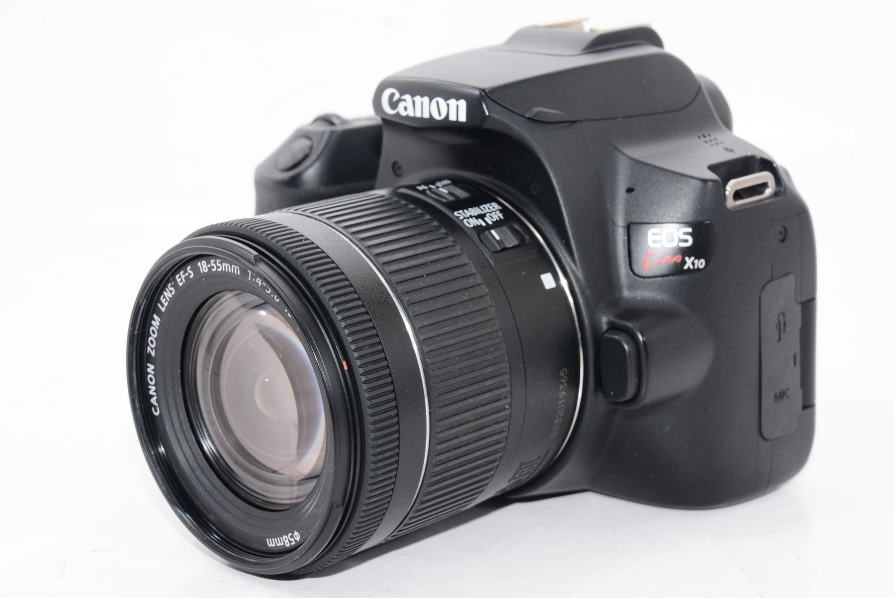 【外観特上級】Canon デジタル一眼レフカメラ EOS Kiss X10 標準ズームキット ブラック KISSX10BK-1855ISSTMLK