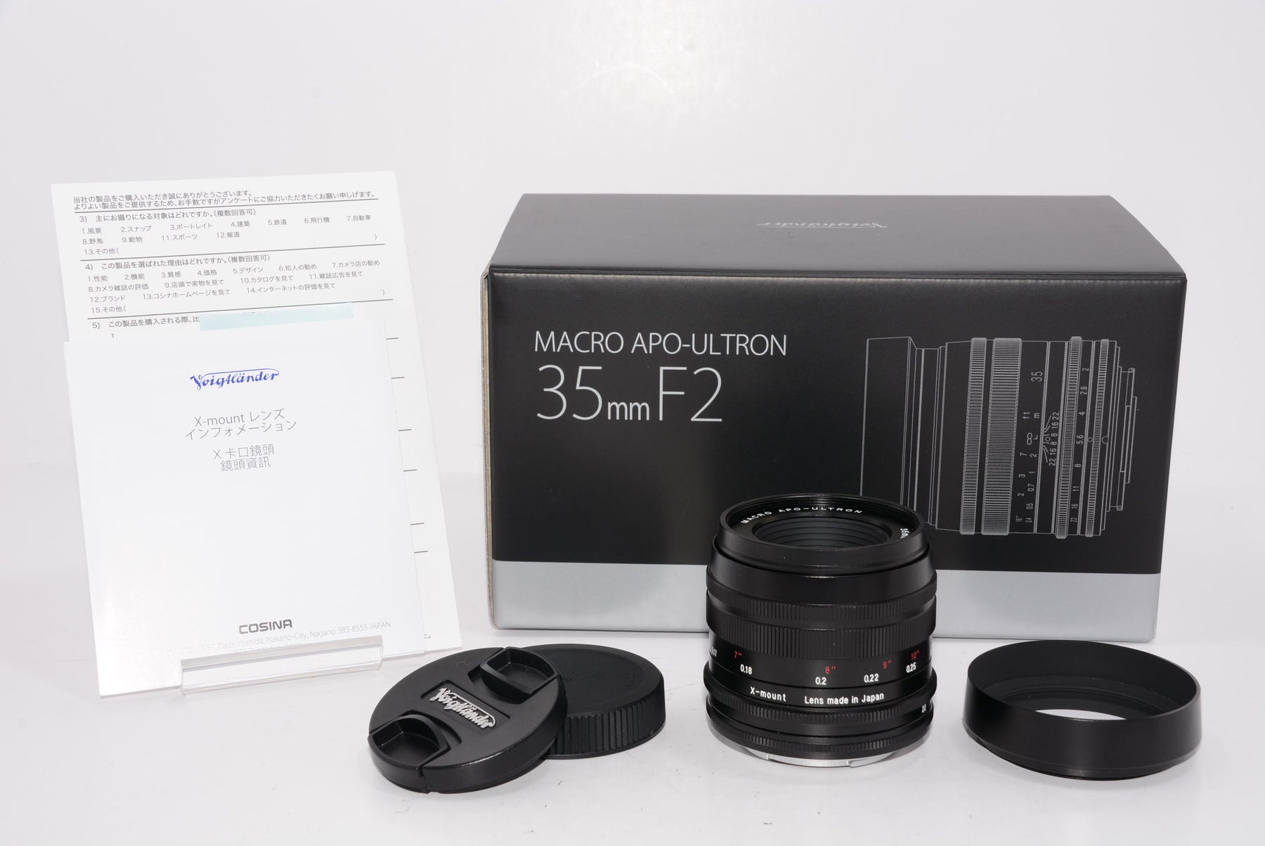 【ほぼ新品】Voigtlander フォクトレンダー MACRO APO-ULTRON 35mm F2 X-mount